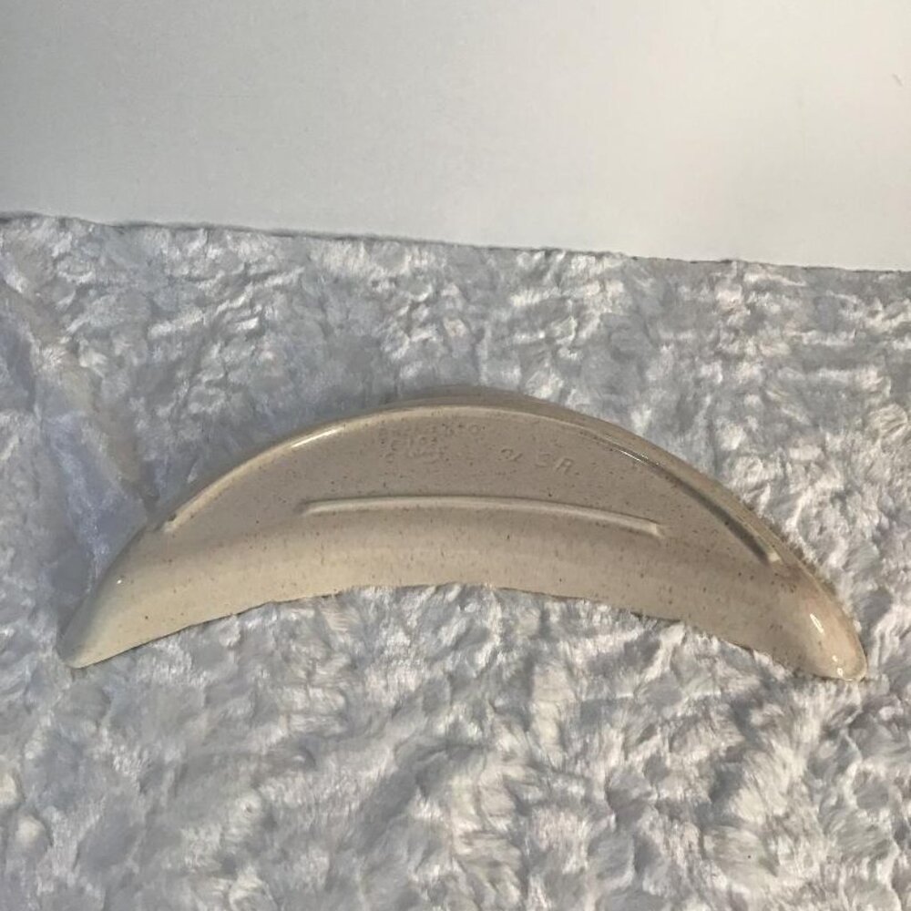 VTG Speckled Pottery Leaf Shaped Divided Charcuterie Serving Dish - 11" x 7" USA - Picture 10 of 12